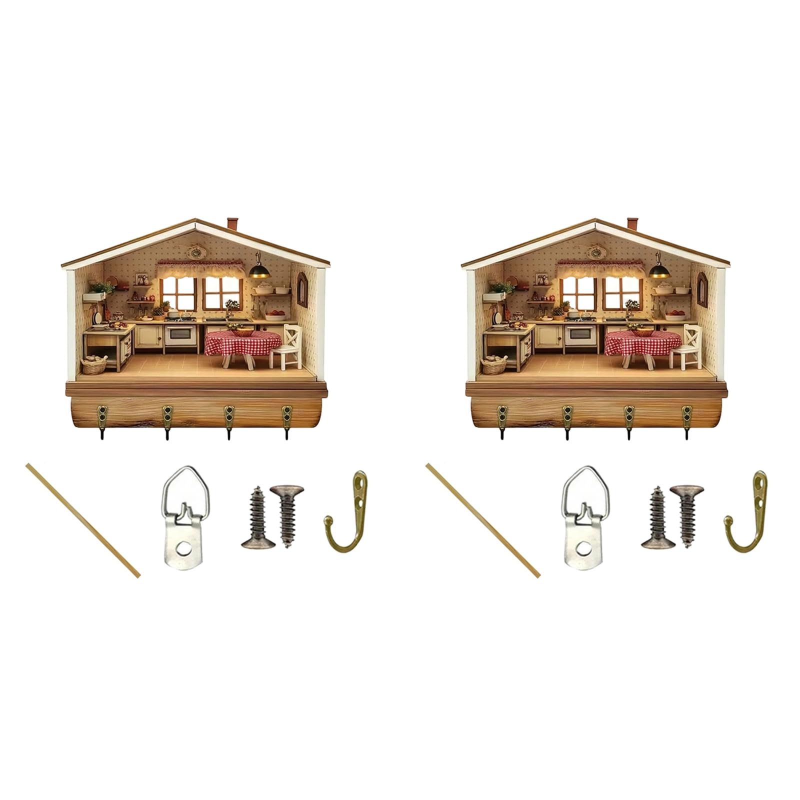 Tsophreniq A Modern Wooden Holder Wall Mount Decorative Metal Hooks & Shelf For Entryway, Living Room, Bedroom, Easy Installati Keys Holder
