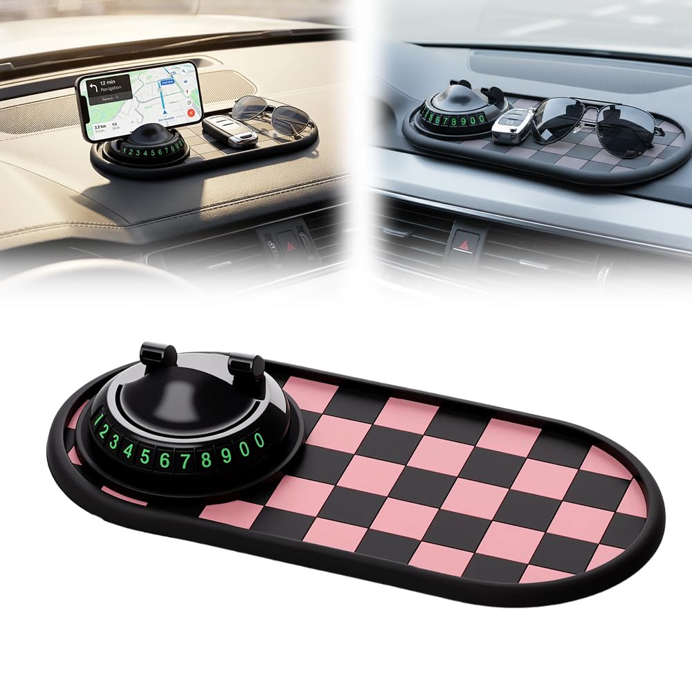Mobile Phone Bracket Anti-Slip Mat 2026 New Car Dashboard Organizer Multifunctional Universal Fit Car Mat for Office Temporary
