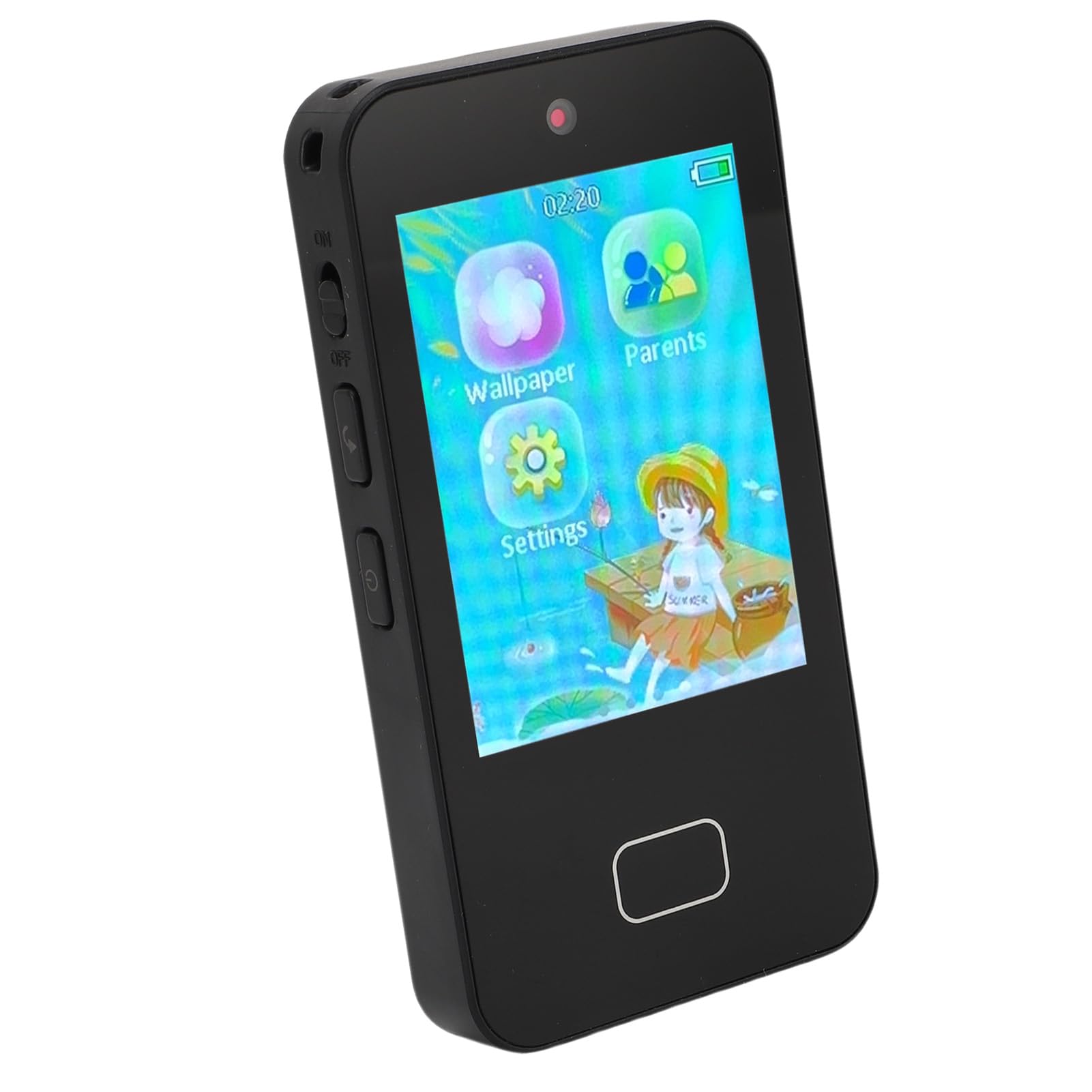 Generic Smartphone Giocattolo con Touch Screen per Bambini, Doppia Fotocamera, Telefono Giocattolo per Bambini da 3 a 10 Anni, ABC, Disegni, Telefono HD per , per Giochi Educativi (BLACK)