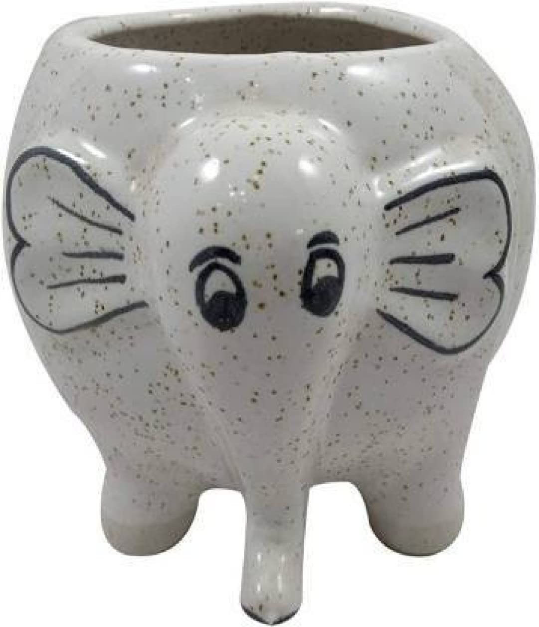 luminescence Elephant Shaped Ceramic Indoor Flower Pot Planter Indoor Outdoor Planter Handicraft Plant Container Set (Ceramic) White Meti Colour Size (18 x 15 x 15) cm Pack of 1 (B09JQ9J2Y5) Amazon Price History, Amazon Price Tracker