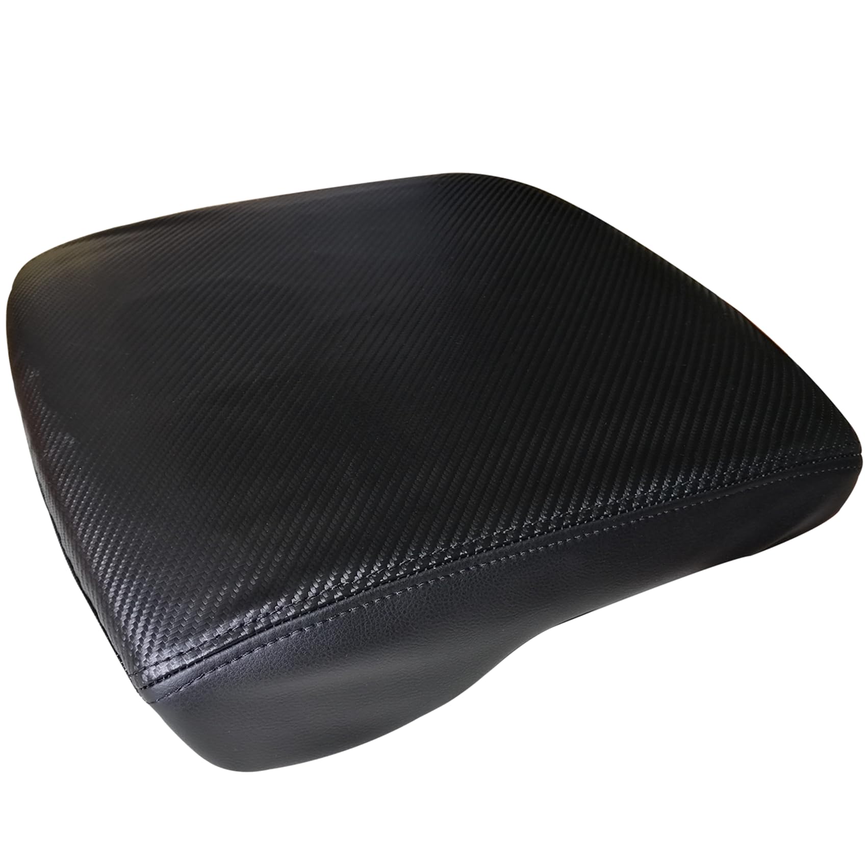 DunhilCenter Console Lid Armrest Cover for Dodge Ram 1500 2500 2018-2020 (Black)