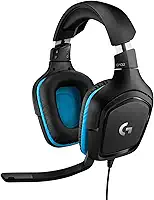 Headset Gamer Logitech G432 7.1 Dolby Surround para PC, PlayStation, Xbox e Nintendo Switch - Preto/Azul