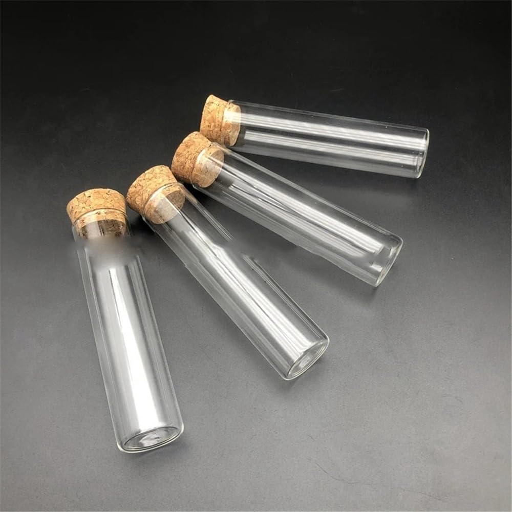 DIA 12mm bis 30mm transparentes, klares, unteres Verdickungsglas-Reagenzglas mit Korken(20x150mm 20pcs)