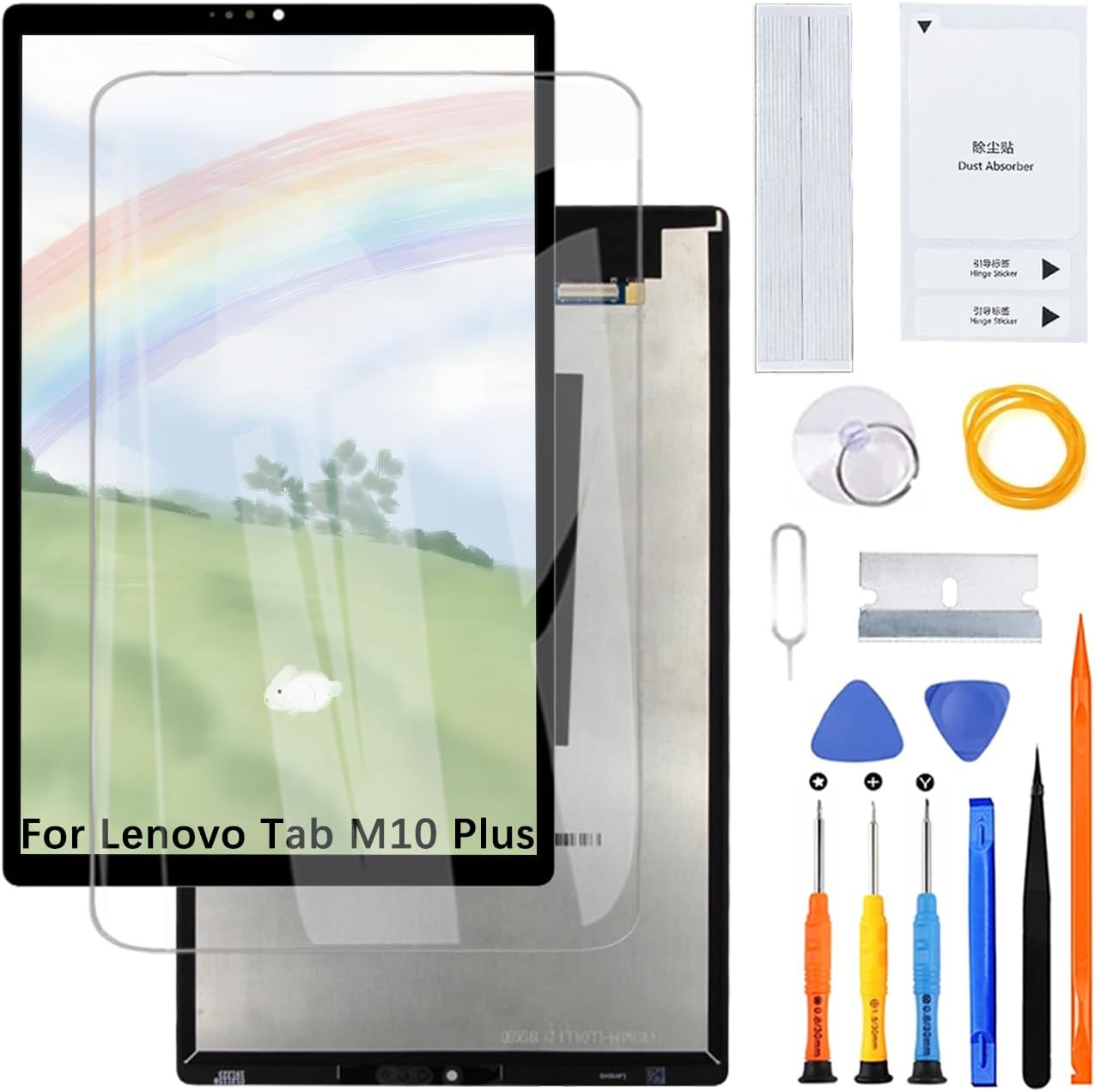 Display Screen for Lenovo Tab M10 Plus TB-X606 TB-X606F TB-X606X TB-X606V LCD Screen Replacement Assembly with Kit
