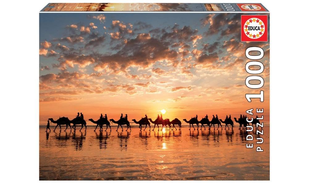 Puzzle Educa 1000 Pièces – Tortues Au Paradis – 68 X 48 Cm – Pour Adultes Dès 14 Ans – Inclus Colle Fix Puzzle