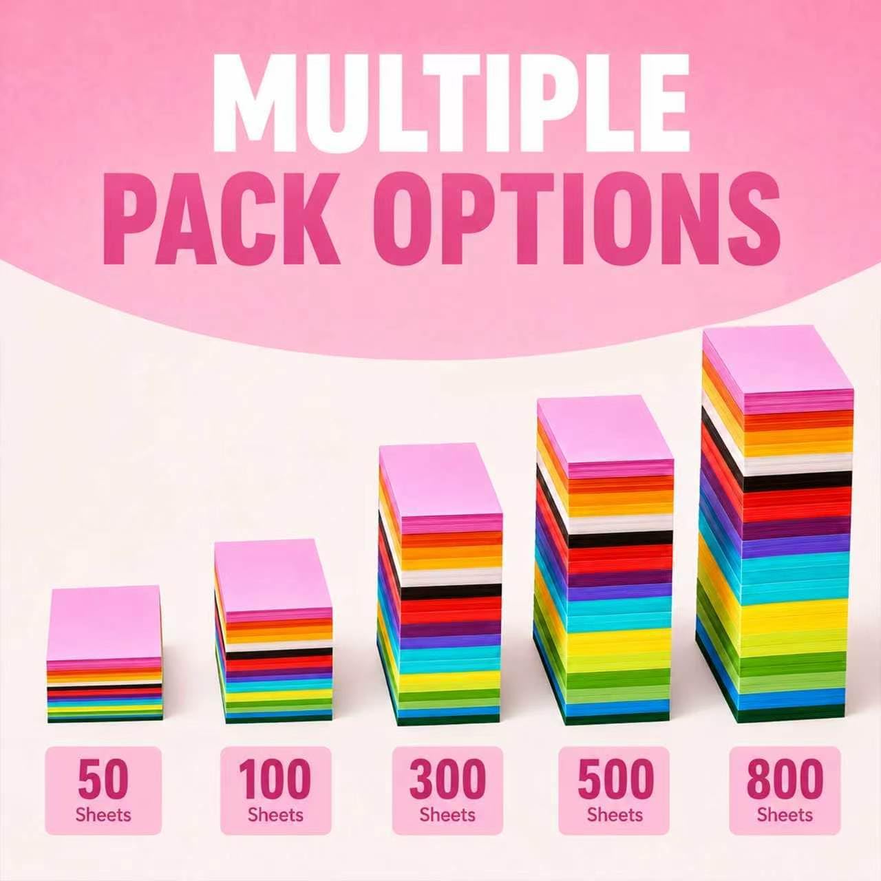 5 x 7 190 gsm Colored Construction Paper, 300 Sheets 50 Assorted Colors image 5