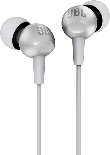 (Renewed) Jbl C200Si Wired In Ear Earphones With Microphone Gray