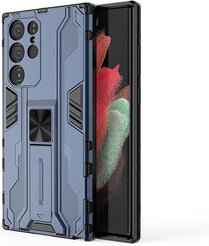 RIZZ Samsung Galaxy S22 Ultra 5G Case with Kickstand and Ultra