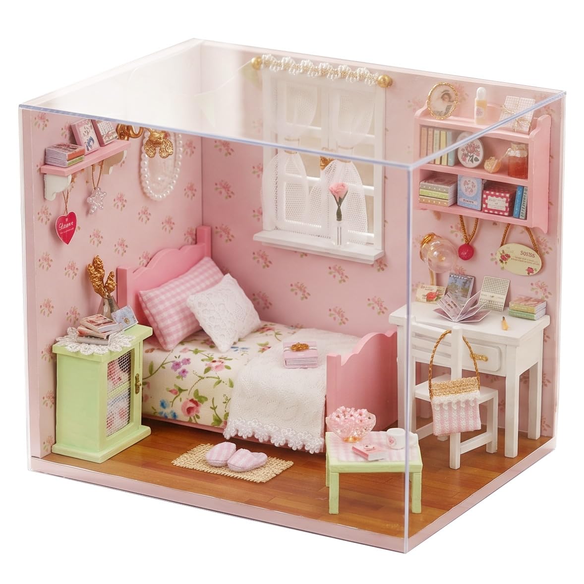 CUTEROOM DIY Miniature Dollhouse Kit with Furniture-Sunshine Angel