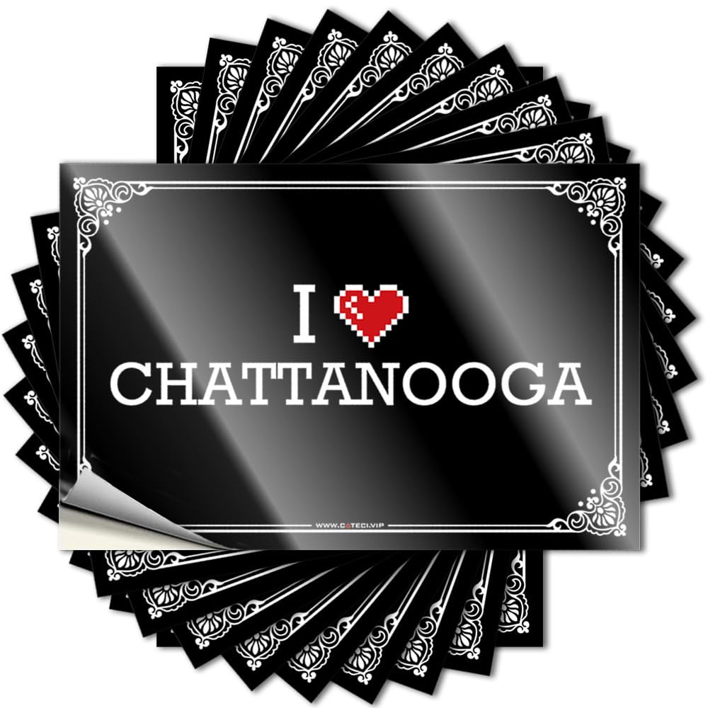 Tattoos Vintage | Fire Laptop I Love Chattanooga for Gamer(12X18CM)