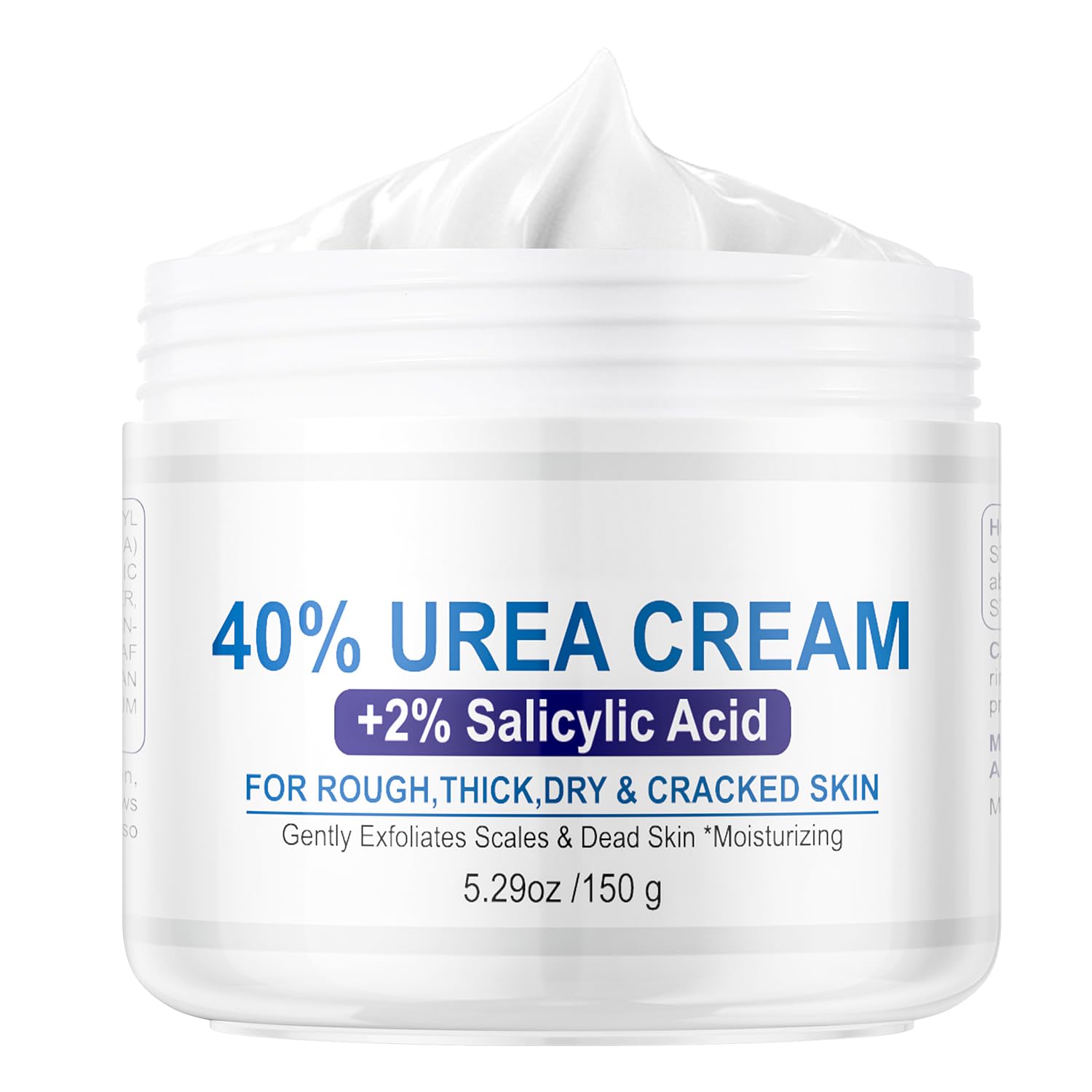 40% Urea Cream 2% Salicylic Acid Foot Cream for Dry Cracked Feet 5.29 oz