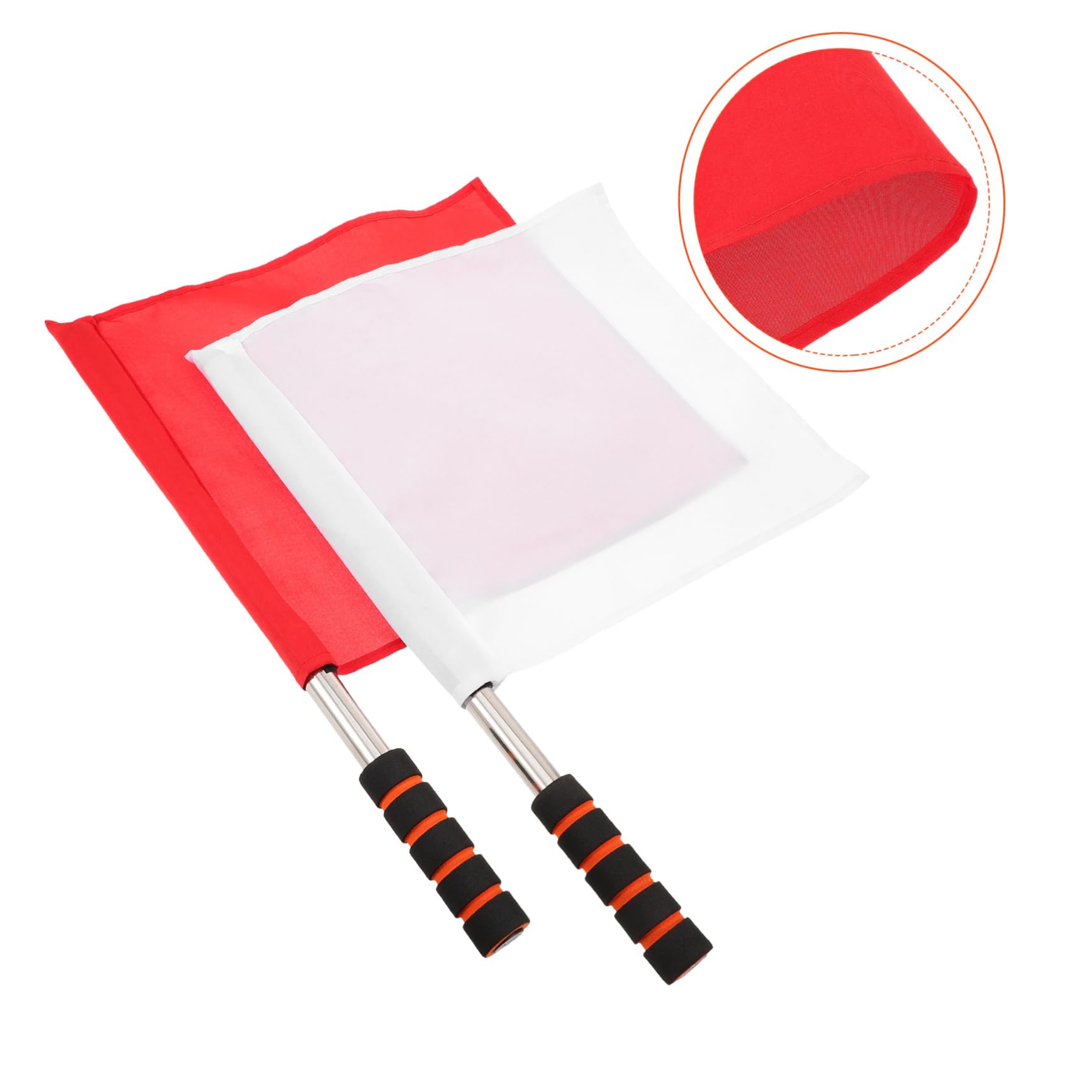 Hemobllo 3 Set Bandiere Segnalazione Per Arbitri Mano Avvertimento Per Sportivi Per Partite Calcio E Speciali Rosso E 2 * 3
