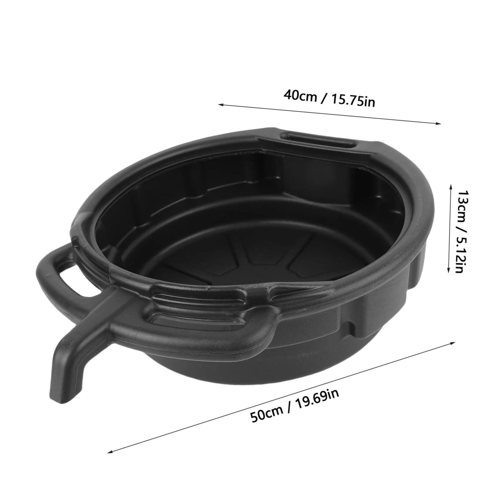 Ölauffangwanne, 10 l, schwarzer Kunststoff, Reinigungswanne for Autoabfälle