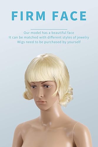 Miniatura 2 de HCY Maniquí femenino realista, forma de vestido ajustable de 69 pulgadas con soporte desmontable y base de metal