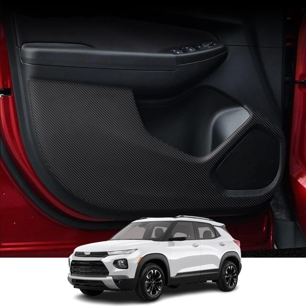 Kakash Accesorios interiores personalizados para Trailblazer 2021 2022 2023, calcomanías protectoras de película de borde lateral, 4 piezas por