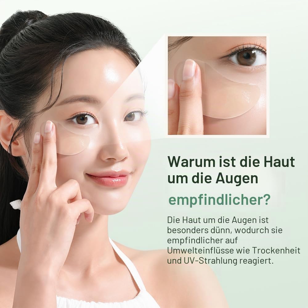 mixsoon Cica-Hyal Hydrogel Augen-Pads – Kühlende Cica-Augenpads mit 10 Arten Hyaluronsäure & Niacinamid, hydratisieren tiefenwirksam, polstern auf und sorgen für klare, vitale Haut, 60 Stück