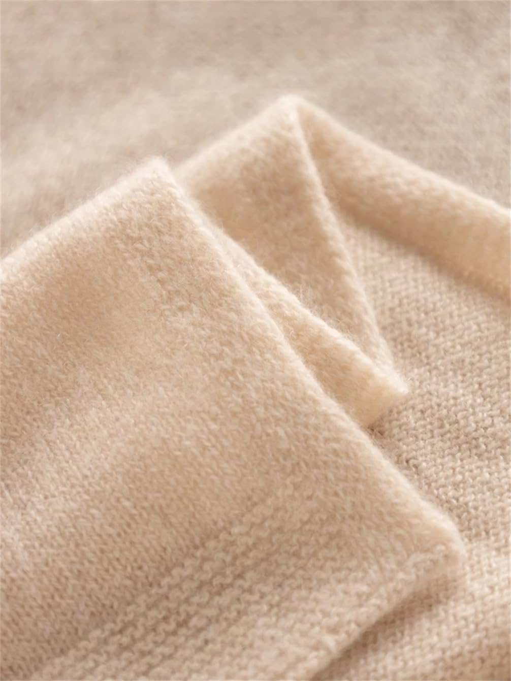 Sciarpa da donna in cashmere, tinta unita, collo caldo, scialle tinta unita, mantiene calde sciarpe
