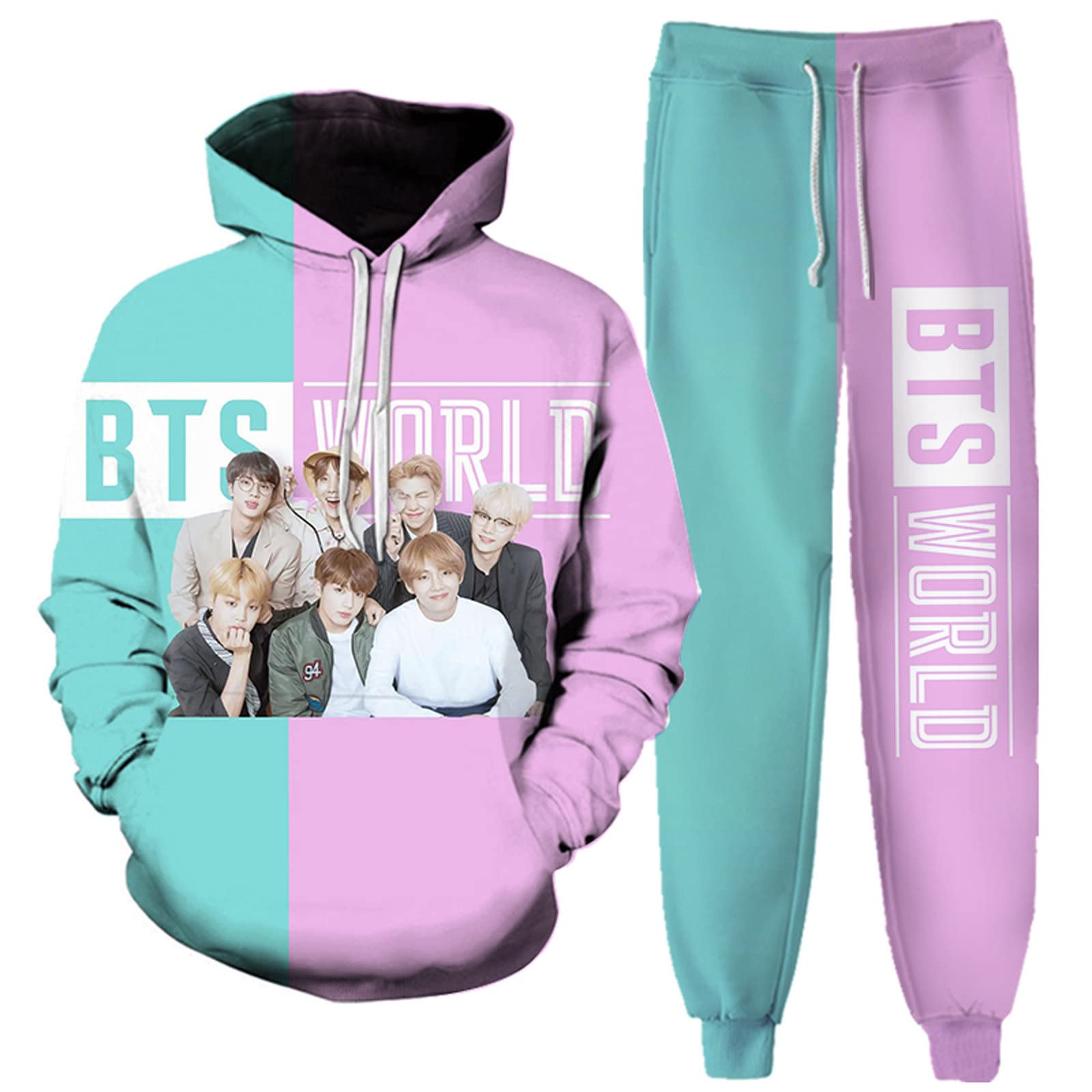 Women'S Mens Hoodie Pant Set 3d Printed Unisex Sweatshirts Suit