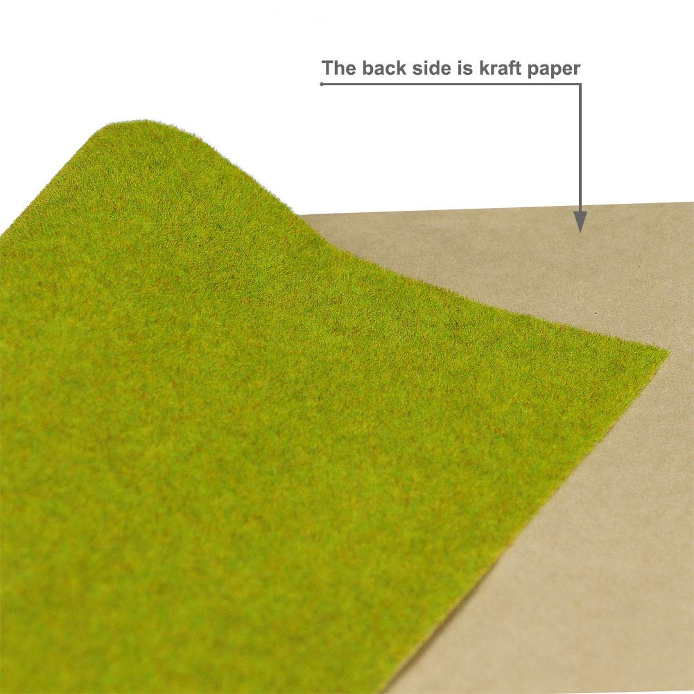 Evemodel CP103 - Tappetino per erba artificiale, 40 x 100 cm, per decorazione bambini, artigianato, paesaggio, modellino fai da te