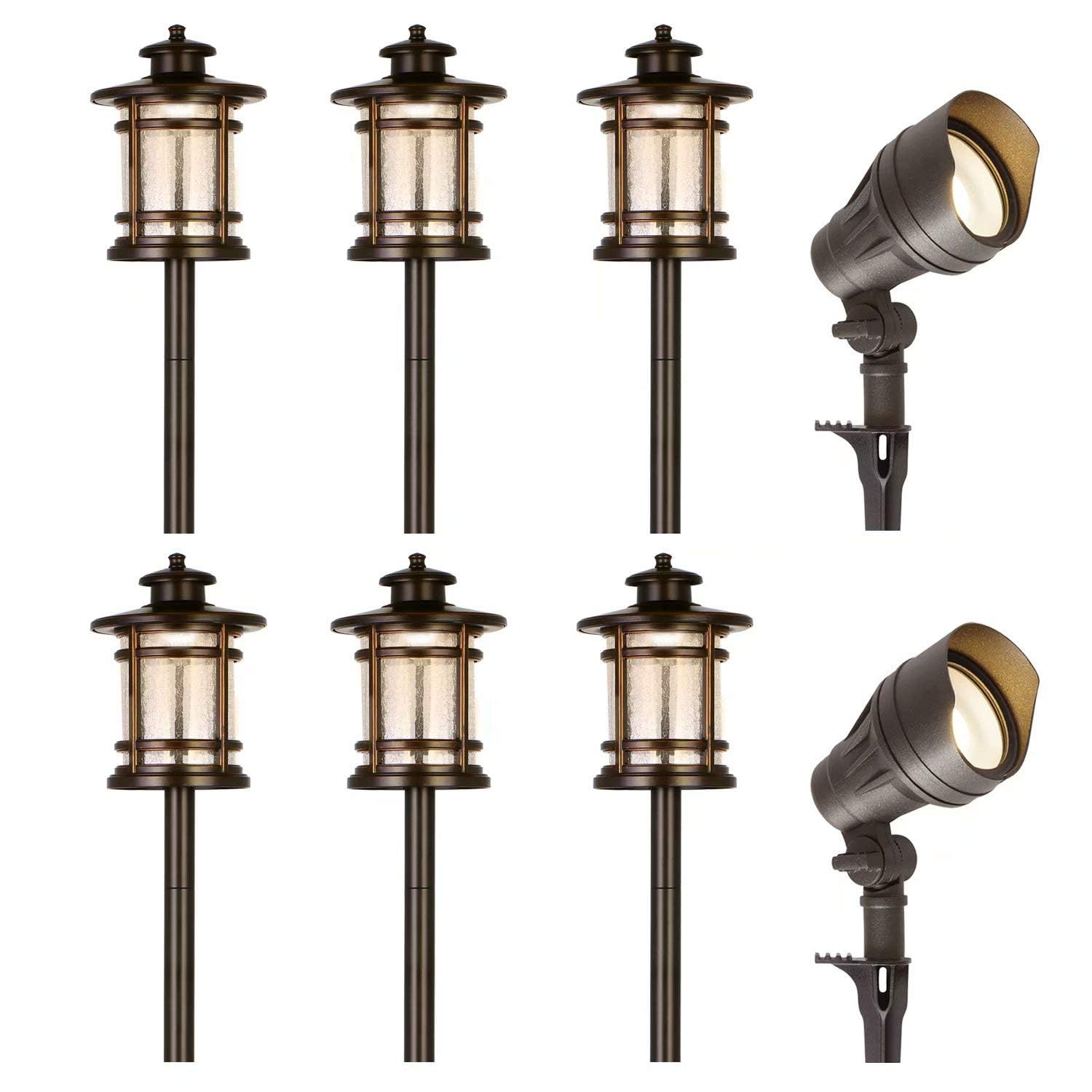 hykolity 8-Pack Low Voltage LED Landscape Kits
