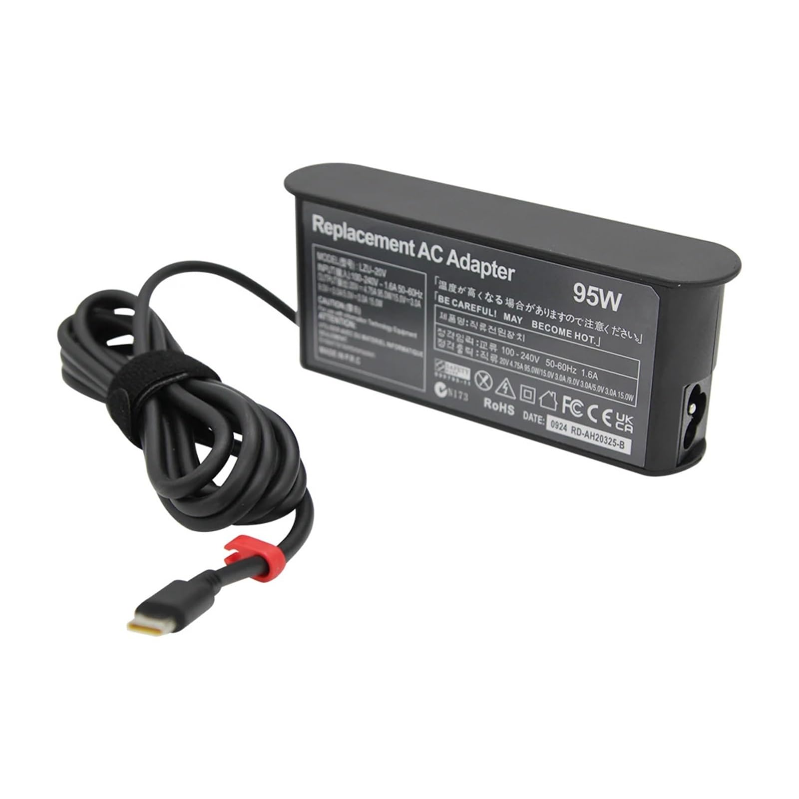 Cargador tipo C 95W contra sobrecalentamiento de portátiles de 20V 7