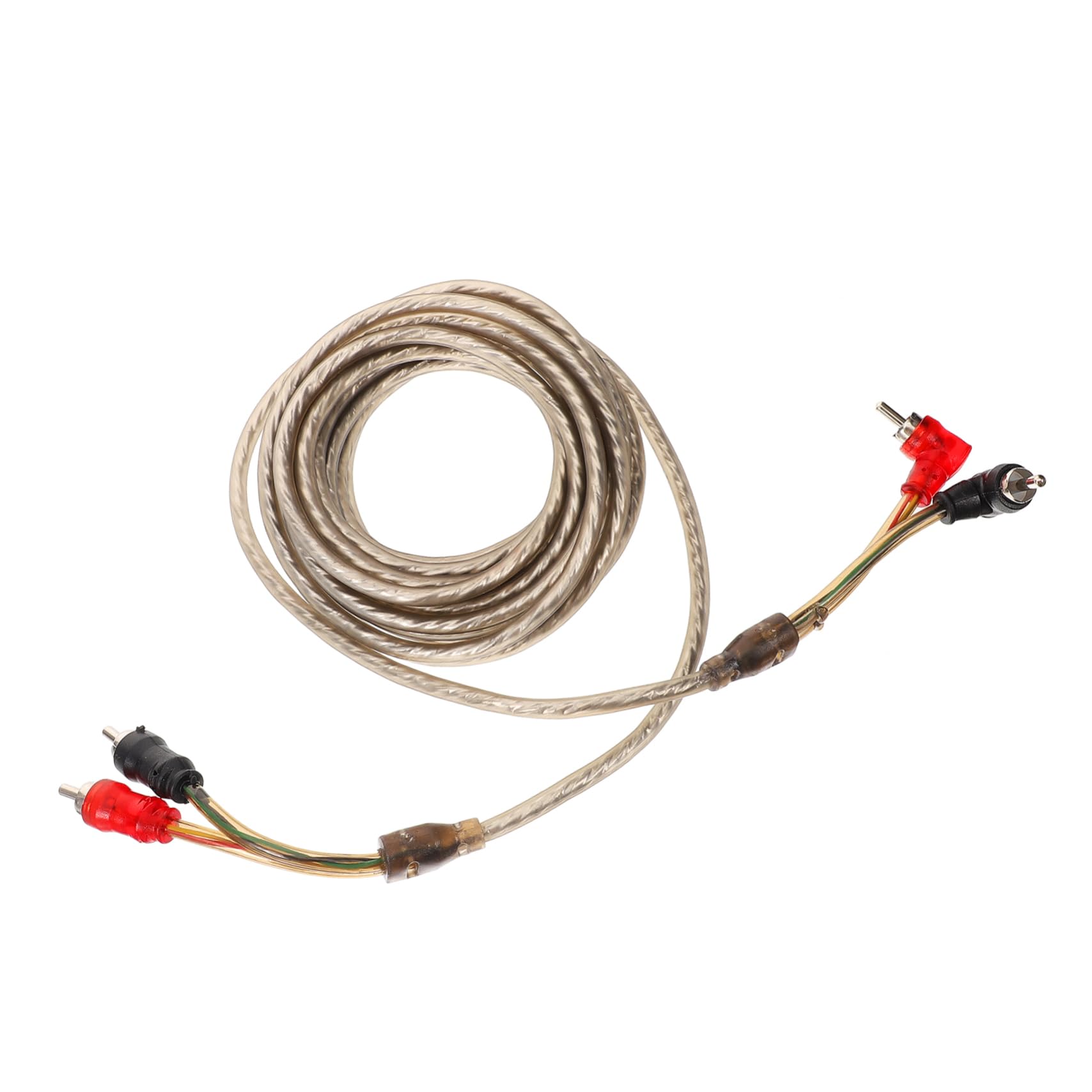 Cabilock Enhanced Sound Car Audio Cable 4.5m Stereo Speaker Wire RCA Plugs Easy Install for Car Speakers