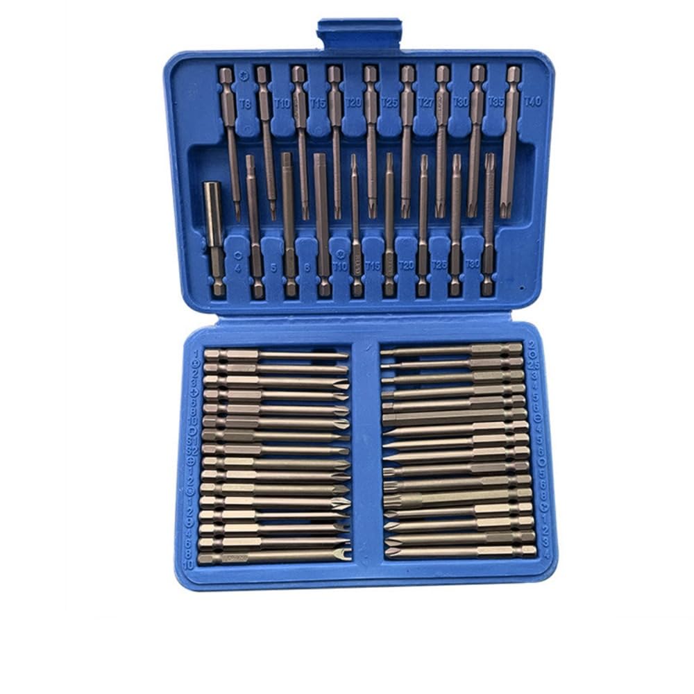 Set di 50 punte per cacciavite multifunzione Cacciavite Professionale Multi 1/4 Punte per cacciavite Allen Hex Pz2 Ph2 Torx Bit CR-V Cacciavite Bit