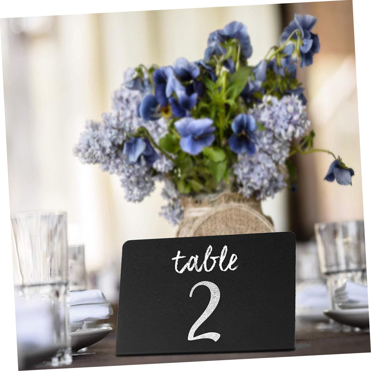 Angoily 3 Sätze Teiliges Acryl Kreidetafel Kleine Schwarze Schreibtafel Für Hochzeit Party Tischdekoration Vielseitiges Display Für Nachrichten Und Beschriftungen 4 Stück * 3