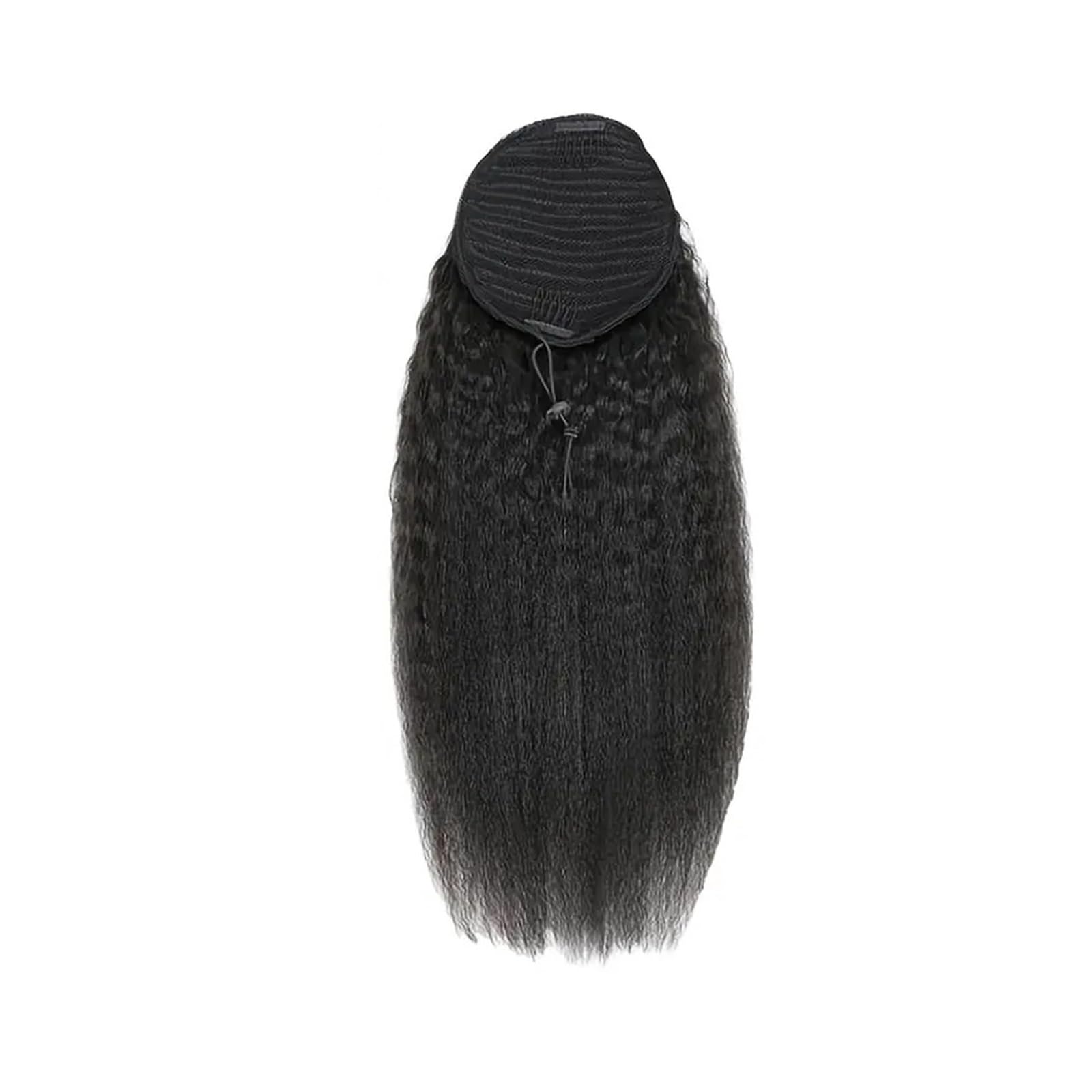 Naturalny Brazylijski, prosty, kręcony kucyk ze ściągaczem, doczepiane włosy ludzkie, kucyk Remy z klipsem Idealny wygląd(22inches)