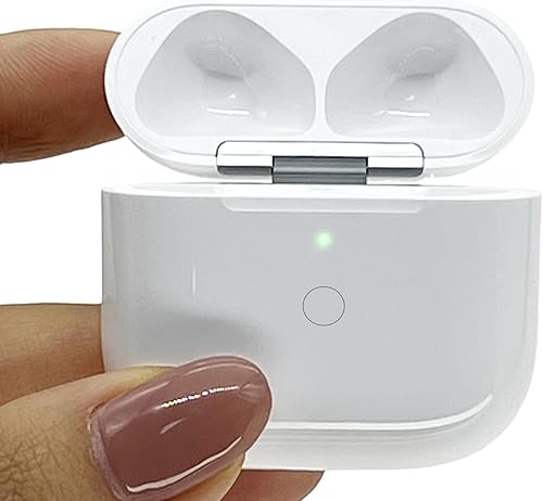 Funda de carga inalámbrica para AirPods de 4 generación con puerto de carga tipo C, funda de repuesto para cargador Airpod 4 con botón de