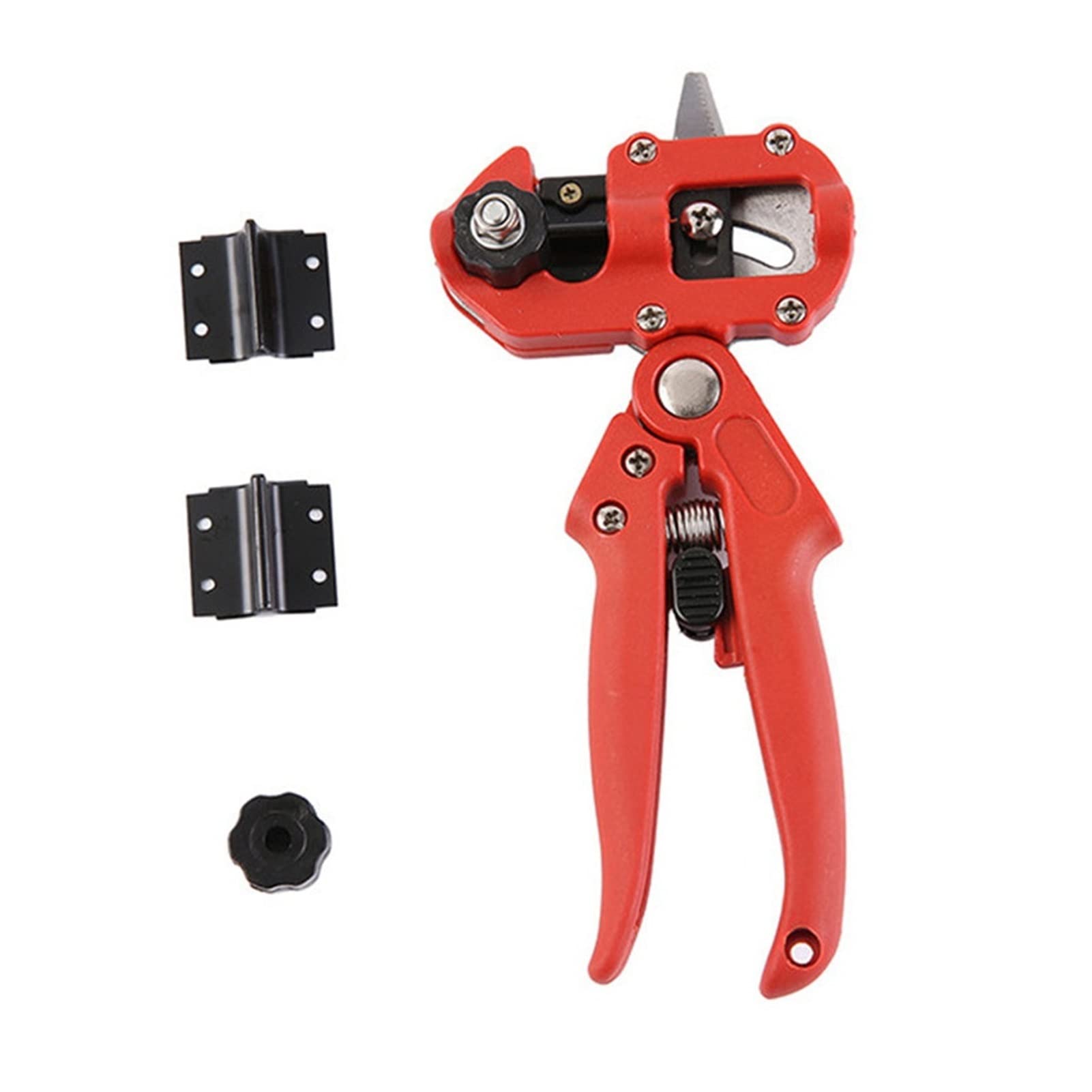Gartenschere Veredelungsmaschine Gartengeräte mit 2 Klingen Baumveredelungswerkzeuge Baumschere Veredelungswerkzeuge Schneideschere (Color : Red Tool)