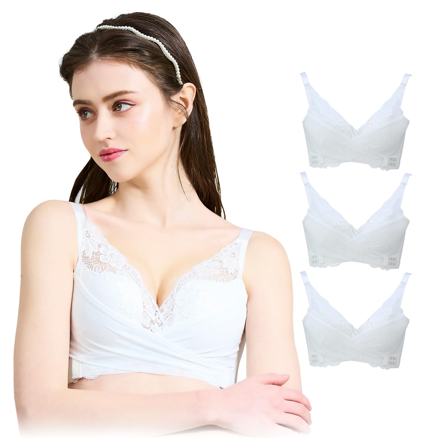 Amazon | 【公式】PGブラ(ピージーブラ) ナイトブラ 3枚セット 24時間