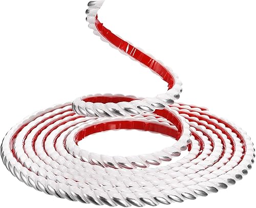 uxcell Moldura flexible para pared, 0.4 x 16 pies, moldura para despegar y pegar, impermeable, para decoración del hogar en el marco del espejo,