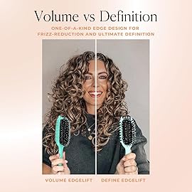 Bounce Curl Volume EdgeLift Brush, 5-in-1 Tool for Volumized, Defined Curls, Waves & Coils - Peach