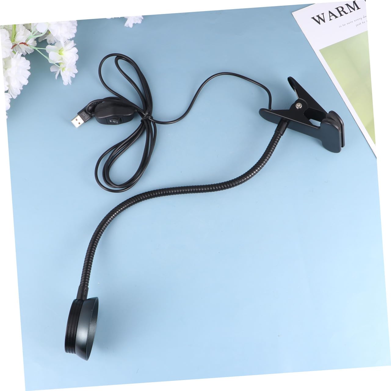 Lampada da Lettura LED Clip USB 4w e 6w, Flessibile Nero