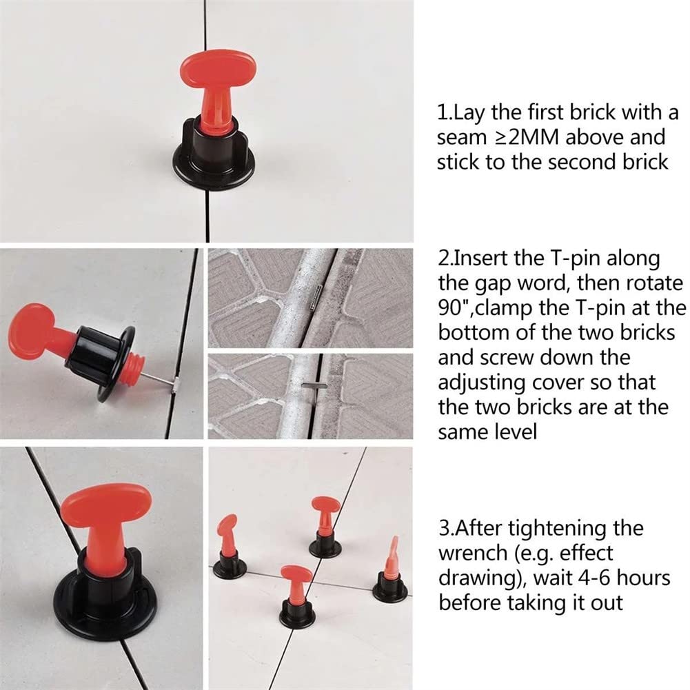 Kit Livellatore Piastrelle - 25 Distanziatori Livellatori + 100 Distanziatori Con Chiave - Riutilizzabili - Foto 7
