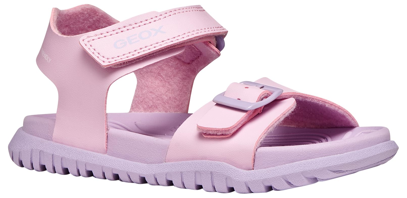 Geox J Sandal Fusbetto Gi, Pink Lilac, 3 UK
