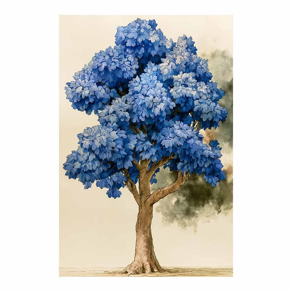 HOQIU Canvas Wall Art Textured autumn tree tree poster, landscape wall art, for Living Room Bedroom Bathroom.(Multicolor)-60x80cm Unframed