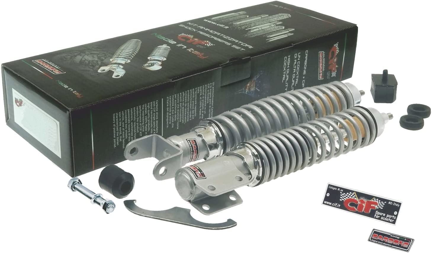 Cif 10723-KT Kit "Sport Elegant" Piaggio Vespa PX PE 125-150-200 Ammortizzatore Ant+Post