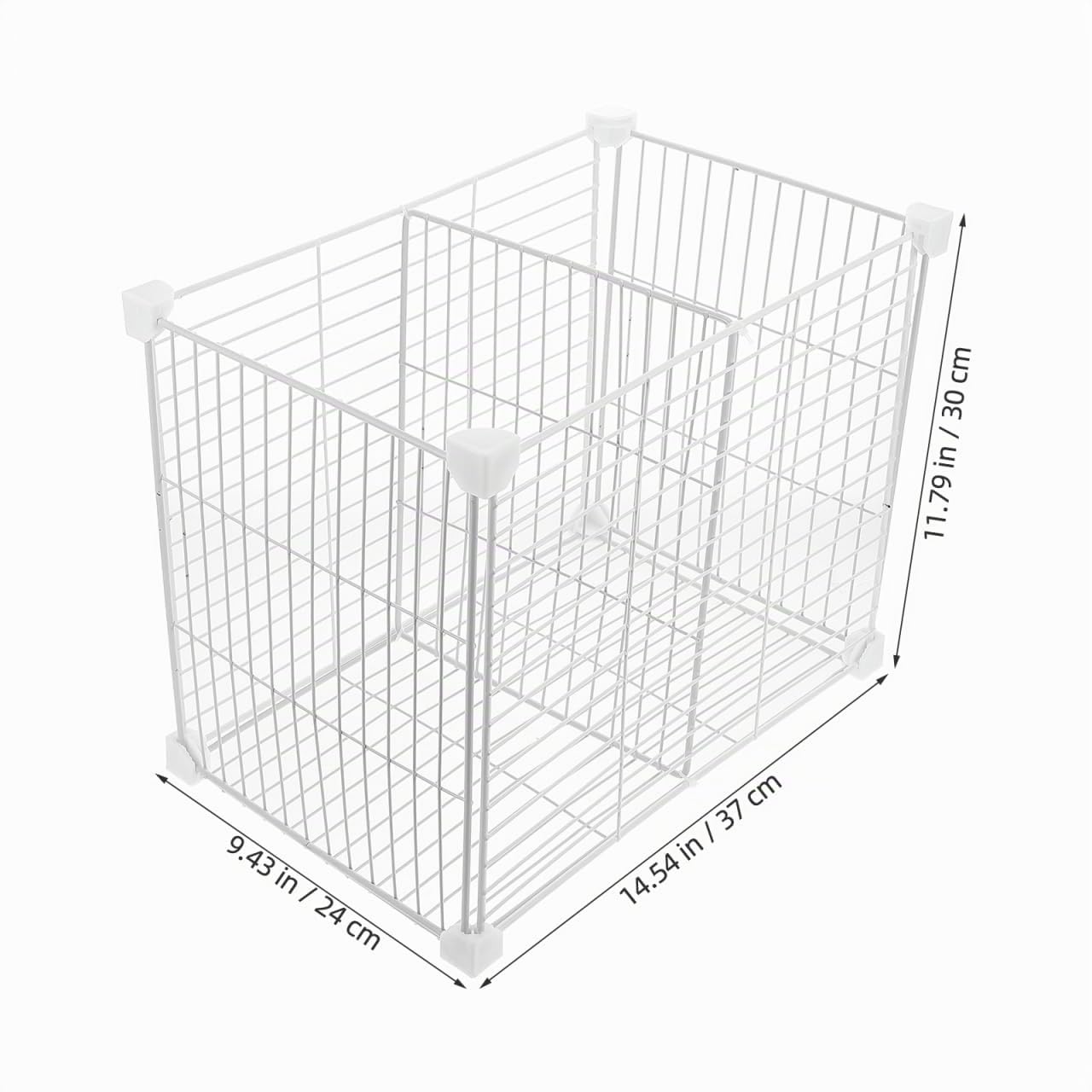 GALPADA Organisateur Congélateur Coffre Grille De Séparation pour Congélateur avec Panier De Rangement Inférieur Casier en Métal 14.57 X 11.81 X 9.45 in pour Aliments Fruits Légumes