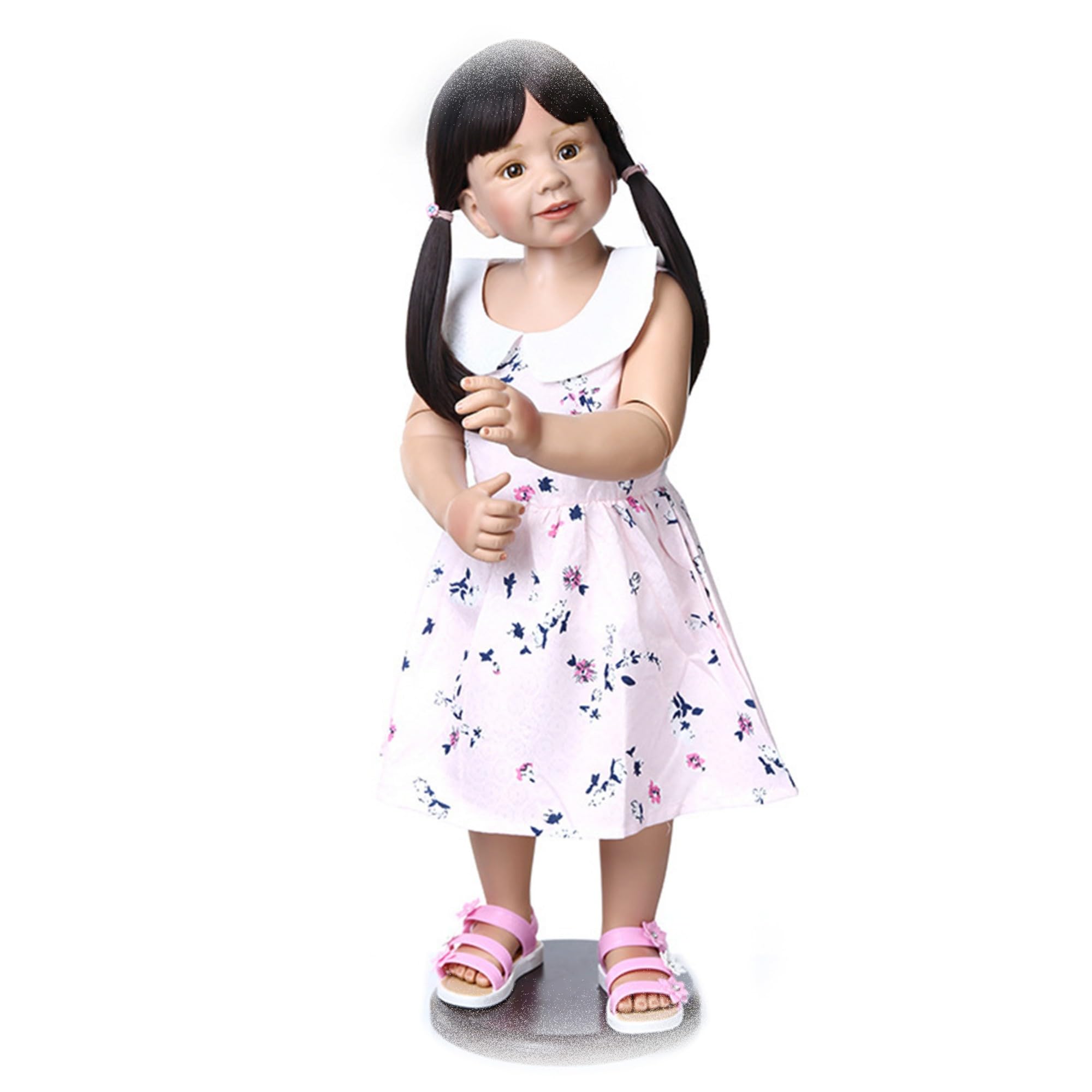 Reborn lalka niemowlęca, 87 cm, miękki silikon, winyl, realistyczna lalka dla noworodka, zabawka, prezent urodzinowy, model odzieży dziecięcej