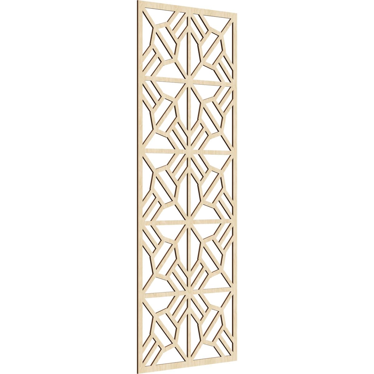 Auburn Decorative Pierced Fretwork Wood Wall Panels, 31 3/8"W x 79 3/8"H x 1/4"T, Birch