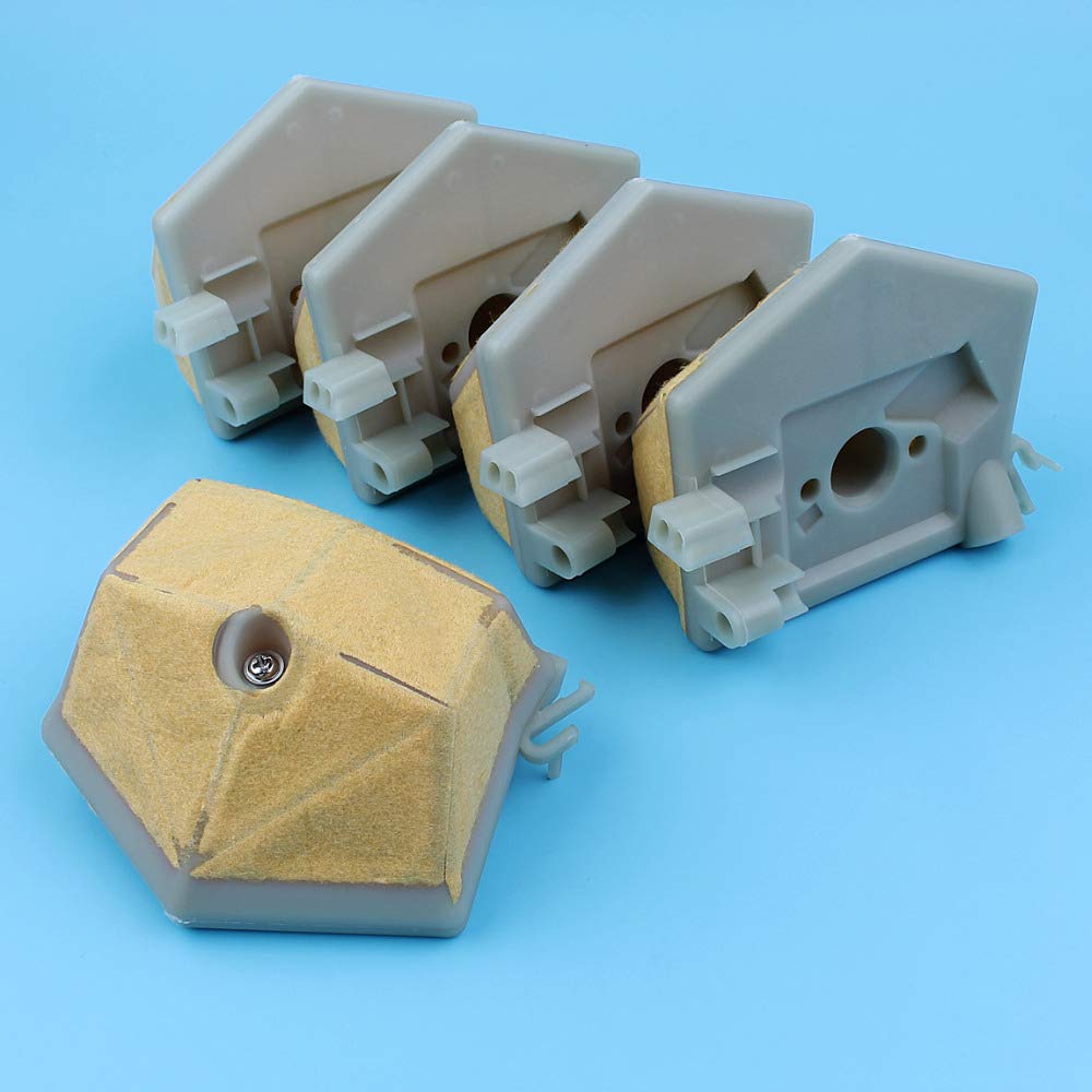 Lote de 5 filtros de aire for motosierra 51, 55, 55, 503898101, 503, 89, 81-01.