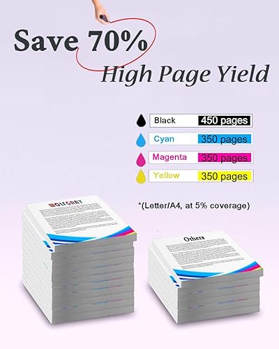 Miniatura 4 de Wolfgray Compatible LC61 LC65 Ink Cartridges 24 Pack - Replacement for Brother LC-61 LC-65 LC61BK LC61C LC61M LC61Y for MFC-490CW MFC-495CW