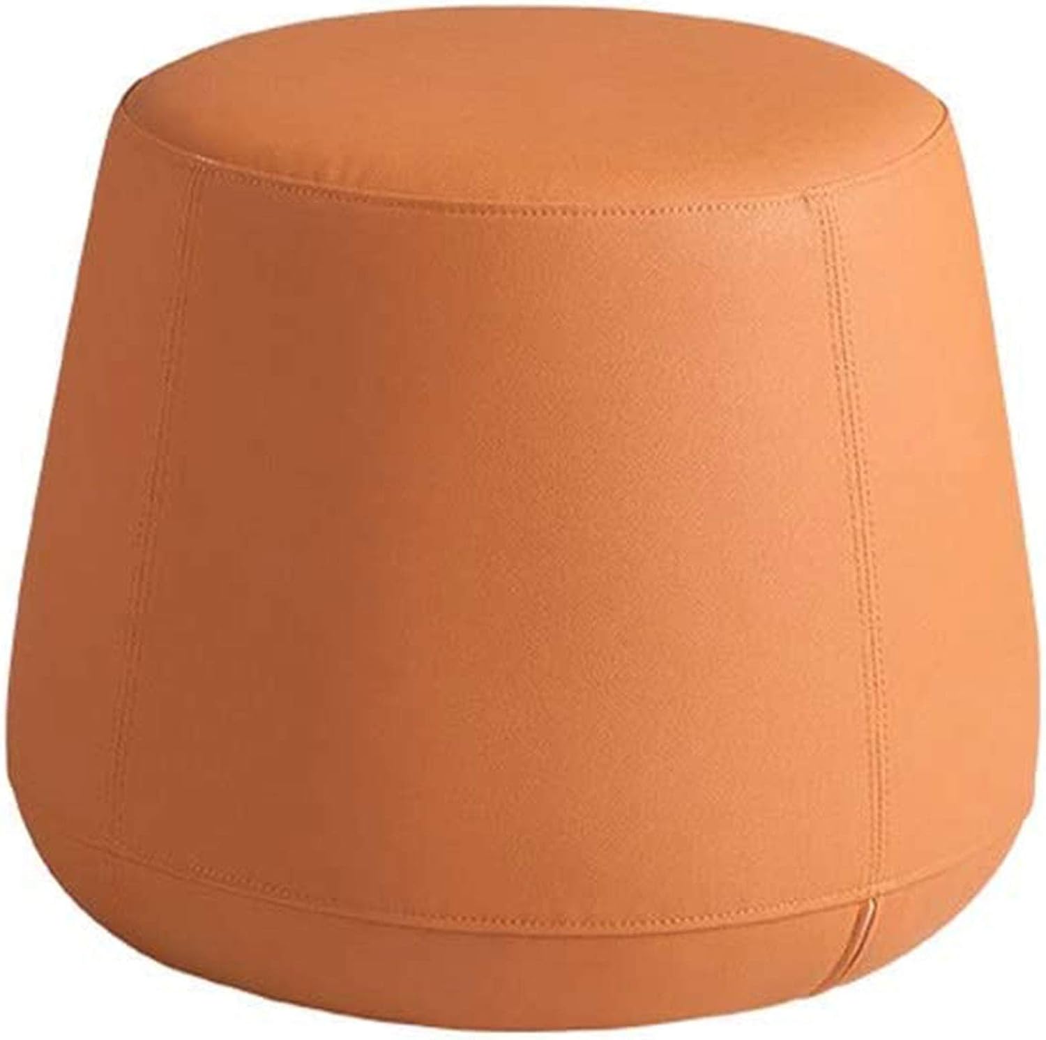 Generic Foot Stool Sofa Stool, Creative Household Leather Footstool Living Room Lazy People Change Shoes Stool Fashion Stool 50X41Cm,Practicalniture/Orange