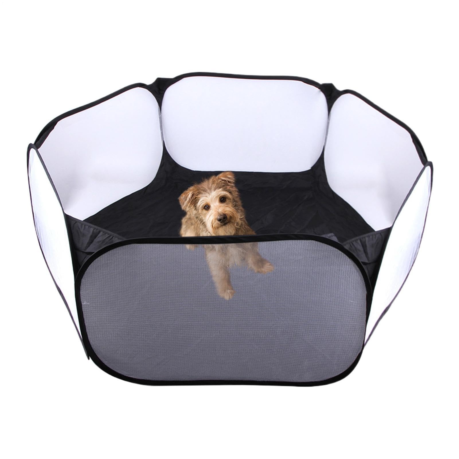 Small Animal Playpen Foldable Portable Enclosure Non Slip Waterproof Pet Fence With Mat Indoor Outdoor Use For Puppy Kitten Bunny Guinea Pig Chick Chinchilla Home Garden Camping Living Room Bedroom