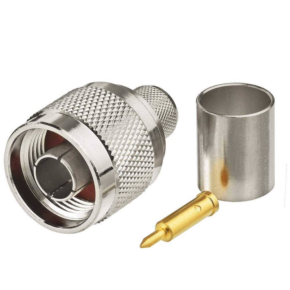 NBR N Male Plug Crimp Connector for LMR 300 Low Loss RF Coaxial Cable- 1 Pc.-image-16