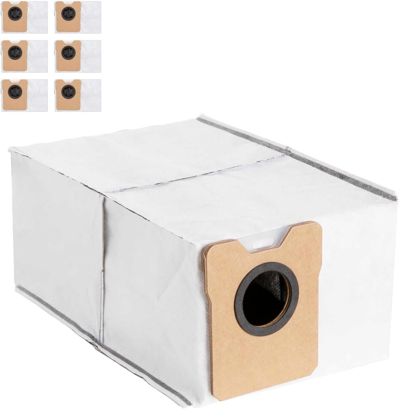 eufy Official Accessories, 6-Pack Large Capacity Dust Bags Compatible with C20 Omni Robot Vacuum