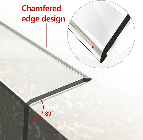 Miniatura 3 de Protector de esquina de pared, 2 unidades, 39.4 x 1.18 pulgadas, protectores de esquina transparentes autoadhesivos para paredes, puertas de