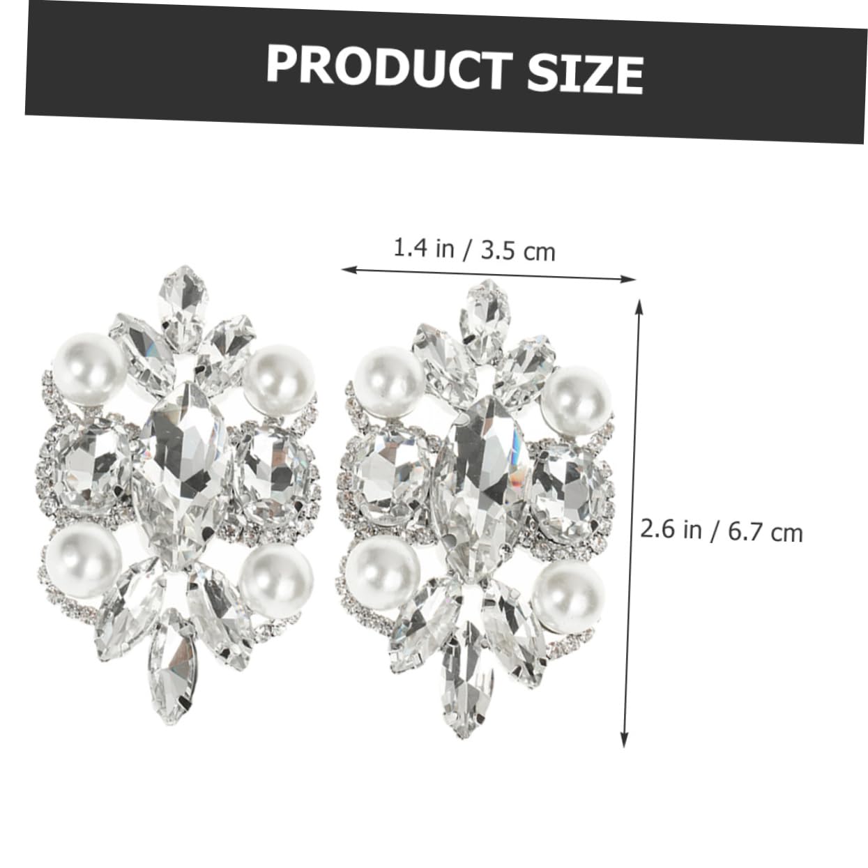 Healvian Clip per Scarpe Sposa Accessori per Cerimonie e Speciali Facili Rimuovere e Regolabili per Personalizzare